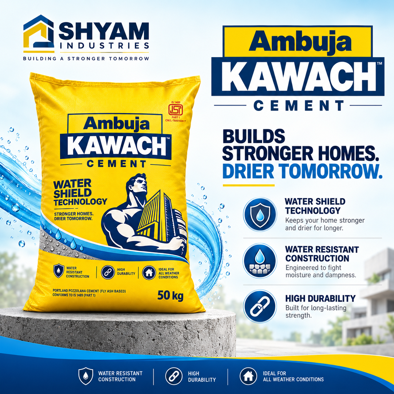 Ambuja Kawach Cement 50 KG