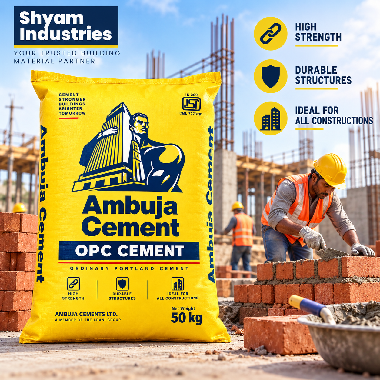Ambuja OPC Cement 50 KG