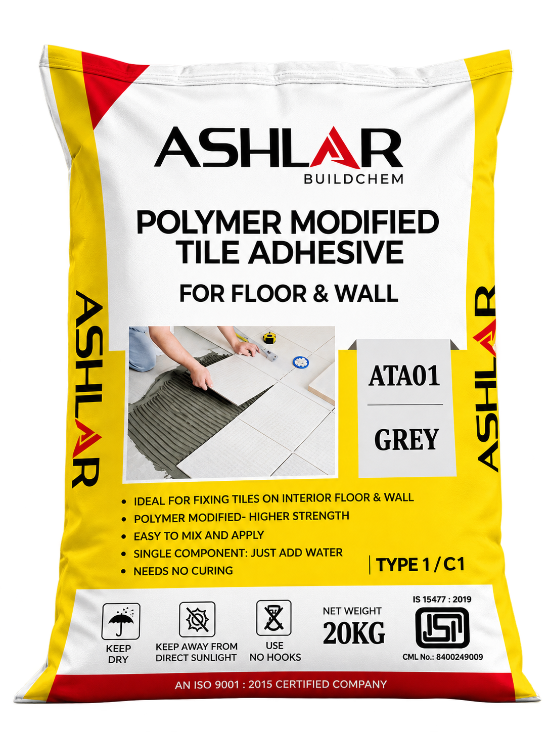 ASHLAR ATA-01 Grey – Floor Tile Adhesive